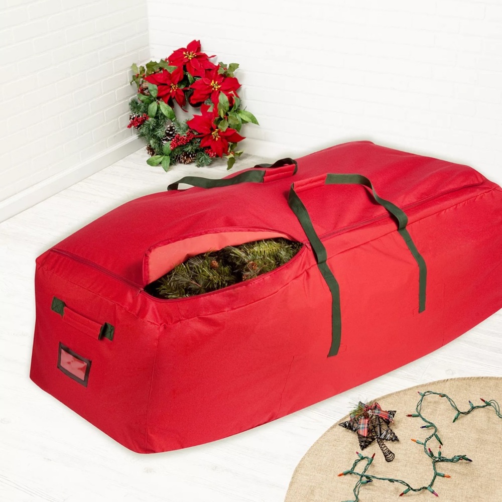 Christmas Tree Storage Bag•NIB•Rolling Heavy Duty Nylon Bag•2-Way Zip•Up to 10’🎄